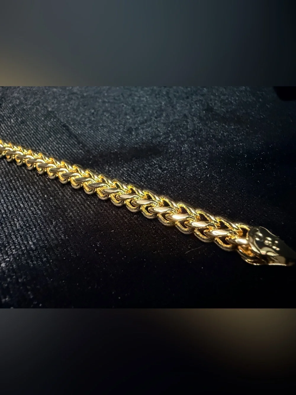 Franco 8in 6.5MM Italy 750 Stamped Gold filled bracelet. Must Have! Brand new